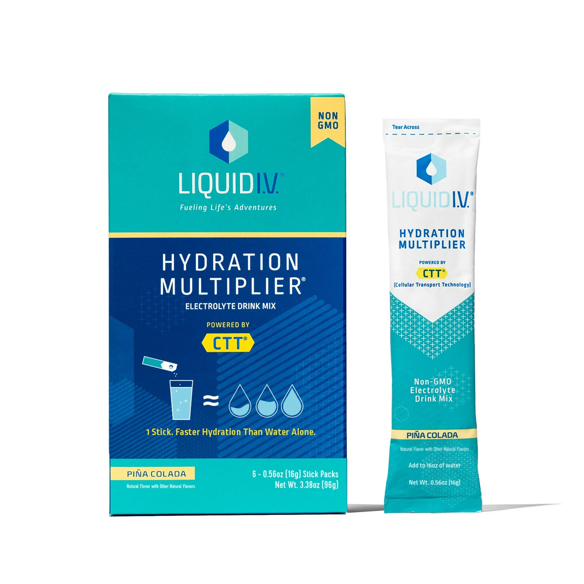 Liquid I.V. Hydration Multiplier - PINA COLADA- Hydration Powder - 16 Packets - £15.35 GBP