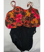 Women&#39;s Floral One Piece Swimsuit with Built-in Bra Size 16 US - €11,64 EUR