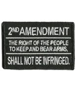 2nd Amendment Keep and Bear Arms Patch 3&quot;x2&quot; Inches Hook and Loop backing - £4.69 GBP