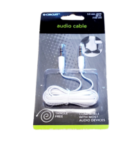 E-Circuit White Flatwire Audio Cable 3.5 mm Jack 48&quot; (Male-Male) - $1.63