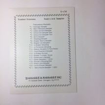 Noah&#39;s Ark Sampler Cross Stitch Leaflet  Margaret &amp; Margaret Inc. 1989 No.19 VTG - £9.49 GBP