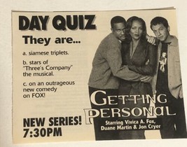 Getting Personal Tv Guide Vintage Print Ad Jon Cryer Vivica A Fox Tpa7 - £4.77 GBP