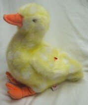 Vintage 2000 TY Classic FUZZY YELLOW DUCK 11&quot; Plush Stuffed Animal Toy - €15,81 EUR