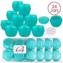 Beauticom (24 Pieces) 50G/50Ml High Quality Teal Ov Container Jars - $38.30