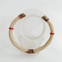 Real White House Bangle Elep-hant Tail Hair Sukhothai Silver and Gold Niello Fre - £77.15 GBP