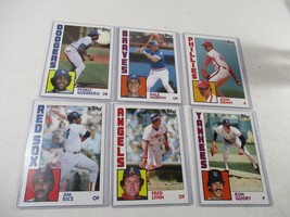 1984 Topps Super Baseball Cards Strawberry Henderson Brett Carter Winfie... - £35.60 GBP