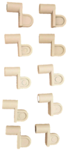 7/16&quot; Sunscreen Clips White Pack of 10 Window Screen Metal Diecast Die C... - £7.85 GBP