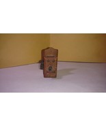Vintage Dollhouse Miniature Wood Crank Wall Phone - $13.58 CAD