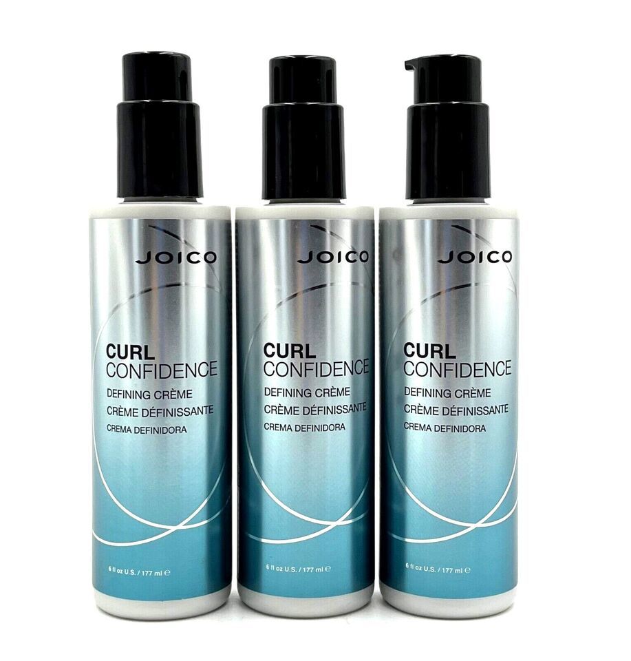 Joico Curl Confidence Defining Creme 6 oz3 Pack Gel, Mousse & Spray