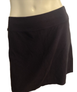 Lands&#39; End Navy Knit A Line Skirt Size M 10-12 - $353.97 MXN