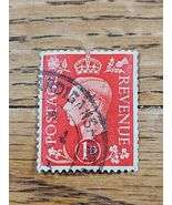 Great Britain Stamp King George VI 1d Used Red - $49.34 MXN