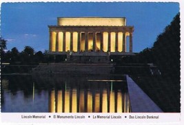 District Of Columbia DC Postcard Washington Lincoln Memorial  - £1.52 GBP