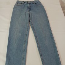 Vintage Levi's 550 Relaxed Fit Tapered Leg Women's 10L (28x31) Blue Denim Pants image 12
