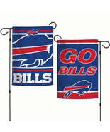 Buffalo Bills Flag 12x18 Garden Style 2 Sided Slogan Design - Special Order - $813.00 MXN