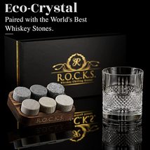 Whiskey Stones &amp; Crystal Glass Gift Set - Reserve Tumbler (11.7oz) - £39.95 GBP