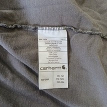 Carhartt T-Shirt Men's 2XL Tall Original Fit Gray Short Sleeve Pocket K87 CHR image 5