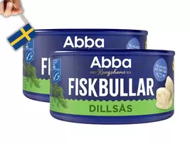 2 Cans of Abba Fiskbullar i Dillsås, fish balls in dill sauce 375g (13,2... - $27.68