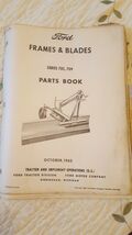 Ford 705 709 FFrames &amp; Blades Parts Catalog Manual Book Original 10/62 - €5,04 EUR