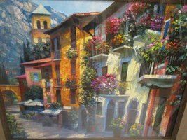 &quot;Village Hideaway&quot; by Howard Behrens  Hand Embellished Giclee on Canvas  - $841.50