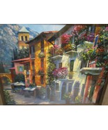 &quot;Village Hideaway&quot; by Howard Behrens  Hand Embellished Giclee on Canvas  - £670.19 GBP