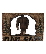 Rustic Forest Sasquatch Bigfoot By Pine Trees Entering Man Cave Wall Decor - $54.32 CAD