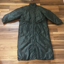 Vintage Eddie Bauer Goose Down Long Puffer Parka Hunter Green Shiny Size... - $85.49