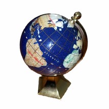 Macheli Blue Lapis Desktop Globe Semi-Precious Gemstones 3 x 6 in - £19.56 GBP