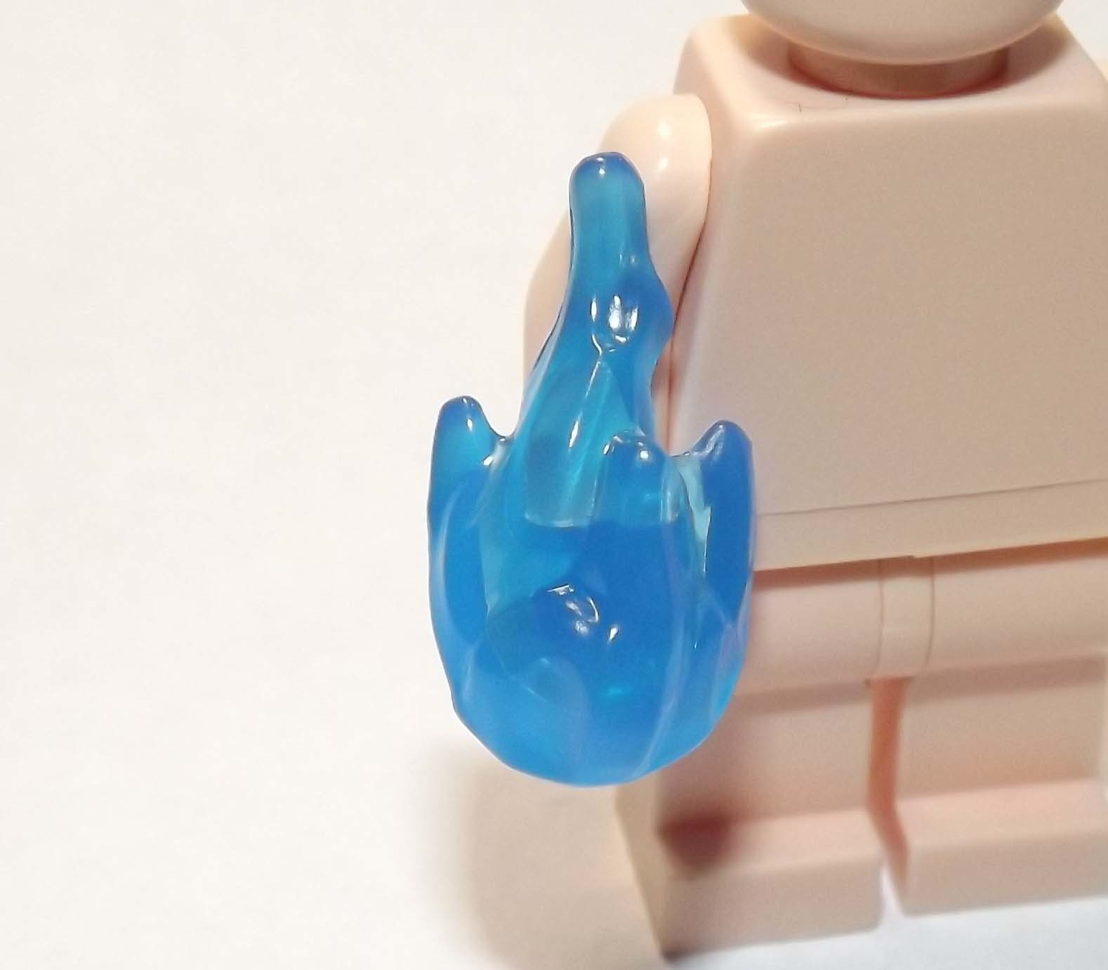 Single Sale Hand Flame Weapon Blue for minifigure Block Toys - $0.66