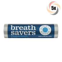 5x Rolls Breathsavers Peppermint Flavor Mints | 12 Mints Per Roll | .75oz | - $11.88