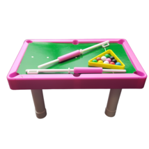 Vtg 1987 Complete Barbie Billiards Table Pool Table Accessory Arco Game Room - £20.79 GBP