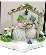 Lenox Winter White Wedding Bride &amp; Groom Snowman Figurine by Lynn Bywate... - $123.65