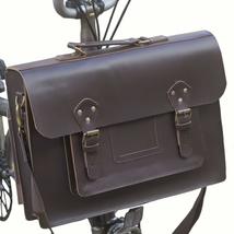 London Craftwork Exclusive Leather Satchel Bag for Brompton Dark Brown S-Bag (Ba - £104.27 GBP+