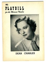 Playbill Dear Charles 1954 Tallulah Bankhead Fred Keating Werner Klemperer - $34.61
