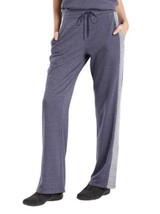 Josie Natori Womens Chi French Terry Pants,Size Large,Heather Night Blue - £53.81 GBP