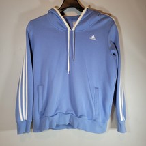 Adidas Hoodie Womens XL Blue Embroidered - £12.98 GBP
