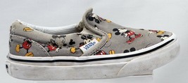 Vans Shoes Kids Size 10.5 Disney Mikey Mouse Children Youth  Grey Slip On - £15.81 GBP