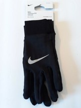 Nike Thermal-Fit Men&#39;s Running Gloves Black/Silver X-Large  - $24.74