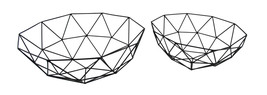Zeckos 2 Piece Open Work Abstract Geometric Basket Set - £17.55 GBP