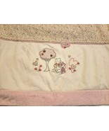 Disney Baby Blanket Winnie The Pooh Piglet Hearts Pink Green Flowers Tree - £31.36 GBP