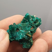 Bellissimo esemplare di cristallo dioptasi verde, cristalli drusi verdi ... - $2,098.54 MXN