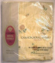 Vintage Cannon Royal Family No-Iron Percale Standard Pillowcases NIP - £21.76 GBP