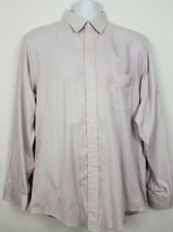 Brooks Brothers Makers Mens Lavender Long Sleeve Button Dress Shirt Size 16 - 35 - £16.99 GBP