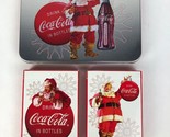 Rare COCA COLA ~ Santa Claus 2008 Collectible Playing Cards w/ tin conta... - $11.11