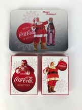 Rare COCA COLA ~ Santa Claus 2008 Collectible Playing Cards w/ tin container - £8.86 GBP