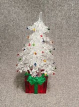Christm Tree LED Acrylic Snowmen Color Changing Light-up Christmas Ornam... - $9.49