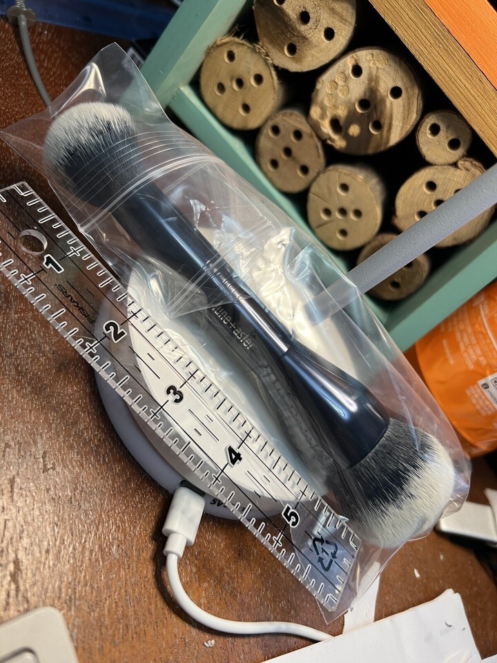 Lune+Aster Powder Duo Brush Boxed With Plastic Shield - $20.67