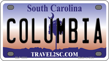Columbia South Carolina Novelty Mini Metal License Plate Tag - $14.95