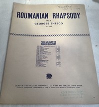 Roumanian Rhapsody No 1 Georges Enesco 1942 No 3566 - £7.43 GBP