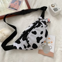 Women Milk Cow Print Waist Bag Fanny Pack Pouch Sport Belt Hip Chest Crossbody S - £13.72 GBP