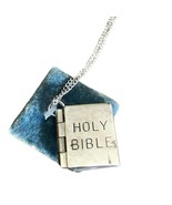 Vintage Ten Commandments necklace 925 sterling Pendant Locket New NWT - $102.57 CAD